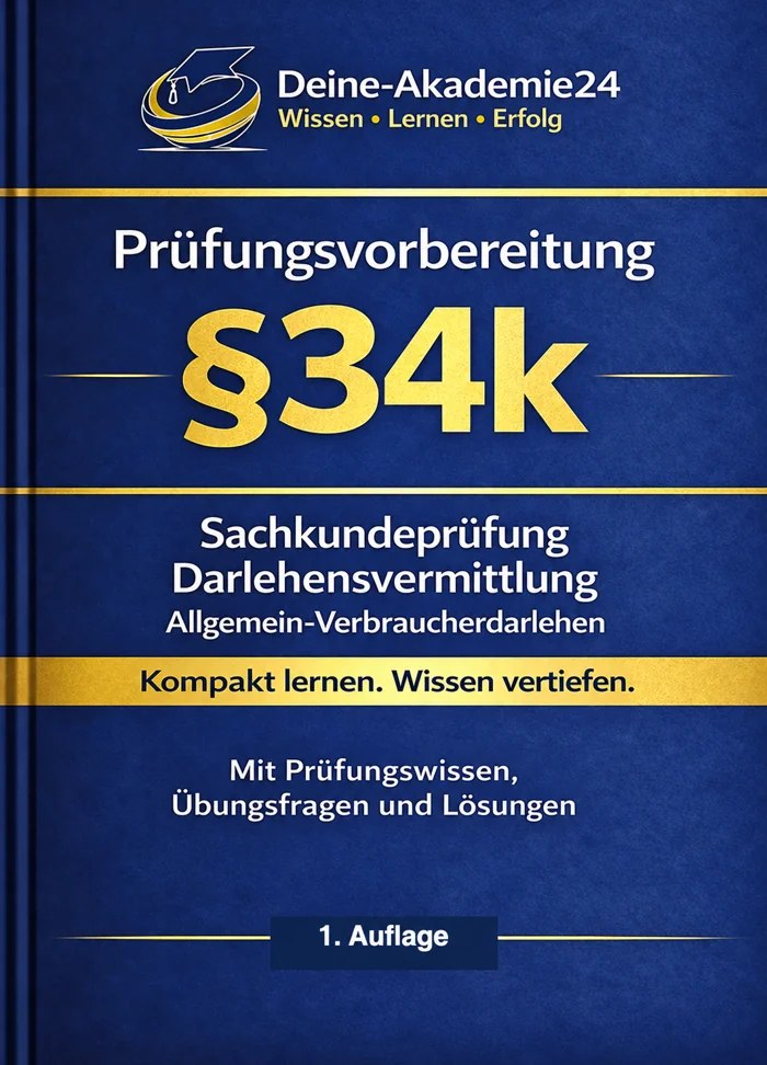 Prüfungsbuch §34k – Deutsch – 1. Auflage – Prüffassung
