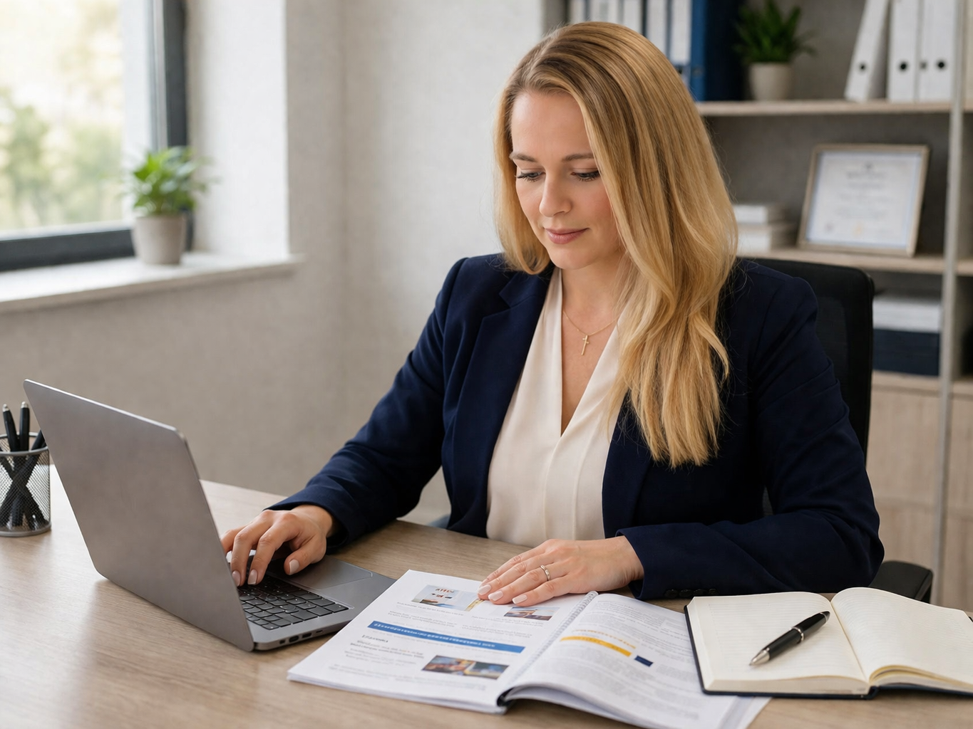 Katja Stein bei der Arbeit